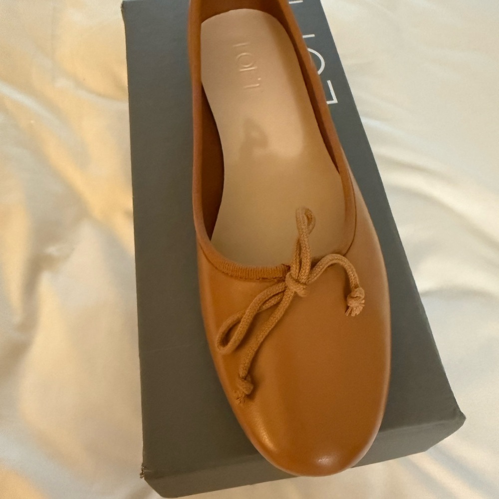 LOFT Tan Ballet Flats. Never worn
